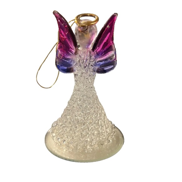 Vintage Glass Angel with Trumpet - Picture 2 of 4
